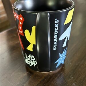 Starbucks Black Mug with Vibrant Las Vegas Design